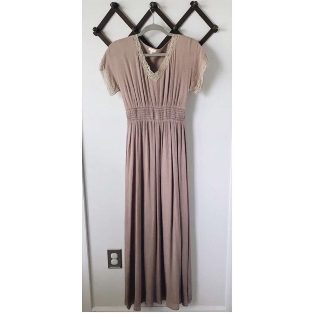 Mauve Flowy Maxi Dress